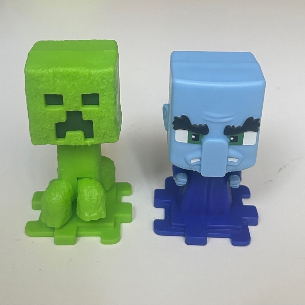 McDonald's Minecraft Creeper & Evoker Figure Toys